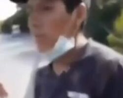 Man pushed off bridge, facing almost certain death