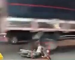 Moped rider killed by truck