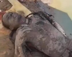 Motorcyclist burns to death after crashing into truck