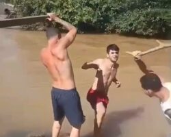 Painfully punished for theft in Brazilian favela