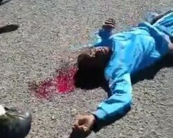 RSF unit slashes, burns, and executes civilian