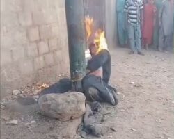 Thief faces fiery punishment