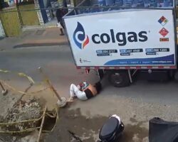 Woman with toddler narrowly escaped death