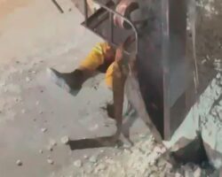 Worker crushed to death by overturned dump truck bed