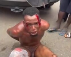 Arrested and bloodied after attempted kidnapping of businessman