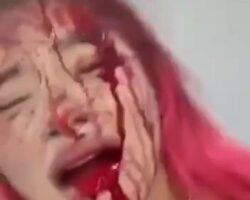 Chinese woman films herself after being violently mugged