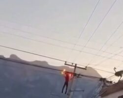 Climbing power line pole cost him his life