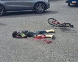 Cyclist crushed to death by turning truck