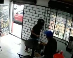 Ecuadorian hitman in action