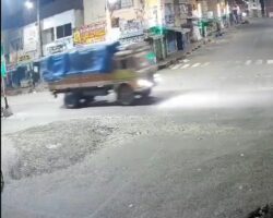 Motorcyclist dies after crashing into truck