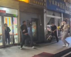 Sicko stabs his ex-girlfriend and bystanders