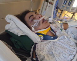 Teenager hit by car while trying to escape two attackers