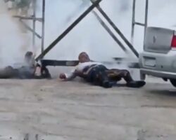 Three workers fried to death by high-voltage cable