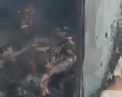 Truck driver burned to ashes in traffic accident