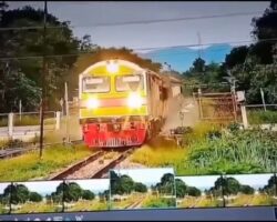 Two teen girls killed by train at railroad crossing