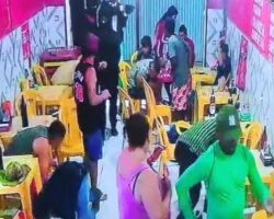 Assassination of man inside public cafeteria