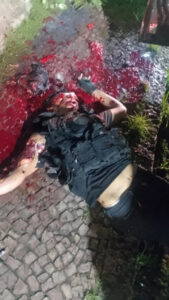 Brazilian gang leader completely shredded by gunfire