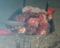 Chopped-up gangster dumped on wheelbarrow