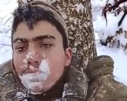 Dying Colombian mercenary in Ukraine