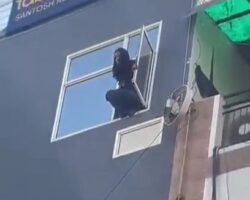 Mentally ill woman jumps out of hotel window