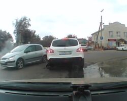 Russian motorcyclist dies in collision with car