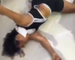 Woman critically stabbed during fight