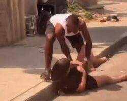 Woman resists robber during violent assault