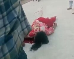 Woman struck by train in Bangladesh