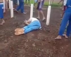 Assassinated in front of prison building