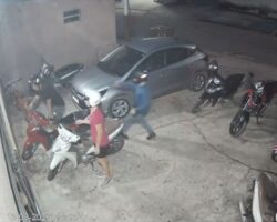 Assassinated outside gym, right in front of his wife