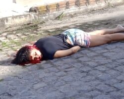 Brazilian woman with bullet in her head