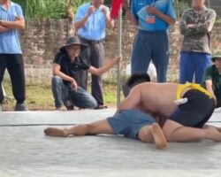 Broken neck during wrestling match