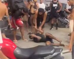 Failed robbery of motorcycle