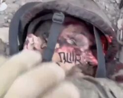 Fallen Russian soldiers on front line