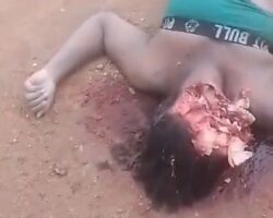 He smashed his girlfriend’s head with stone