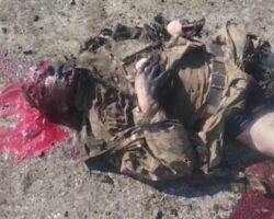 Last seconds of Russian soldier’s life