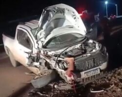 Motorcyclist torn apart in head-on collision with car