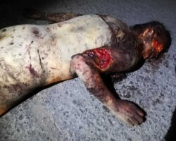 Naked female body with signs of violence was found