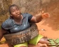 Punishment for female electric generator thief