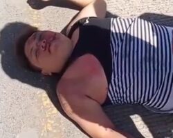 Run over by car after falling from motorcycle