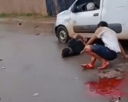 Two guys seriously injured after crashing into car