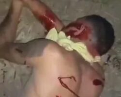 Young gangster tied up and executed by his rivals