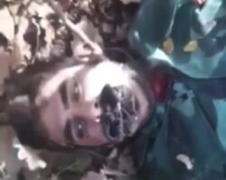 Azerbaijani soldier gets his throat slit