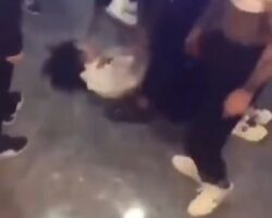 Chinese woman attacked and beaten by group of men
