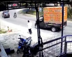 Critically injured motorcyclist after hit-and-run crash