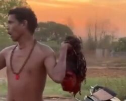 Dude beheaded his wife and walked around village carrying her head