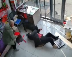 Elderly woman attacked by aggressive Rottweiler