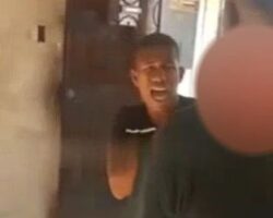 Favela thief beaten with wooden stick