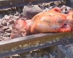 His final moments after being struck by train