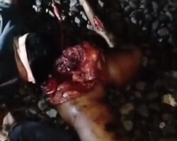 Indonesian woman crushed by train